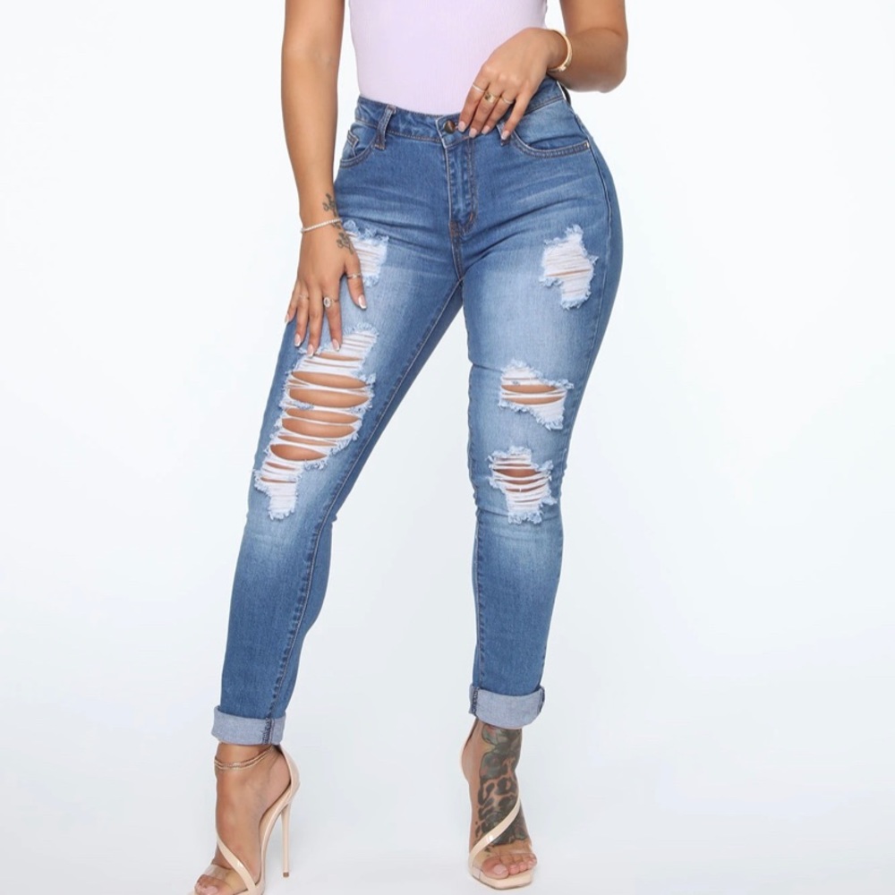 Distressed Jeans Size 13 (Runs small)